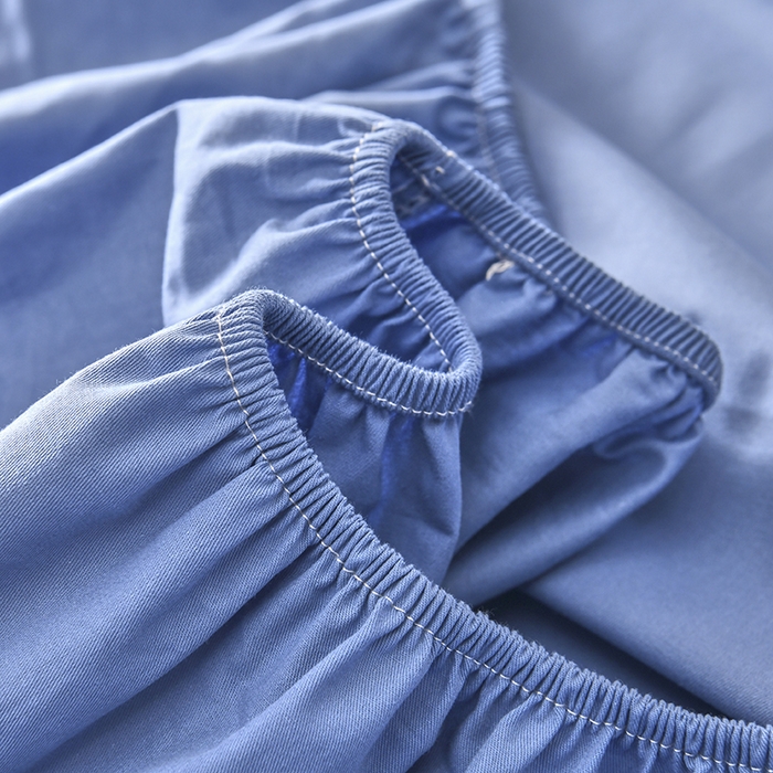 91家纺网 家纺一手货源 找家纺 禧合 2025新品外贸跨境电商亚马逊速卖通40支全棉纯棉单床笠欧美尺寸多多跨境平台TEMU SHEIN 兰色