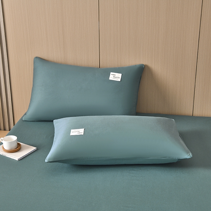 91家纺网 家纺一手货源 找家纺 禧合 2025新品外贸跨境电商亚马逊速卖通40支全棉纯棉单床笠欧美尺寸多多跨境平台TEMU SHEIN 墨绿