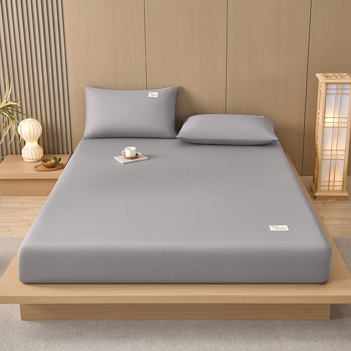 91家纺网 家纺一手货源 找家纺 禧合 2025新品外贸跨境电商亚马逊速卖通40支全棉纯棉单床笠欧美尺寸多多跨境平台TEMU SHEIN 银灰