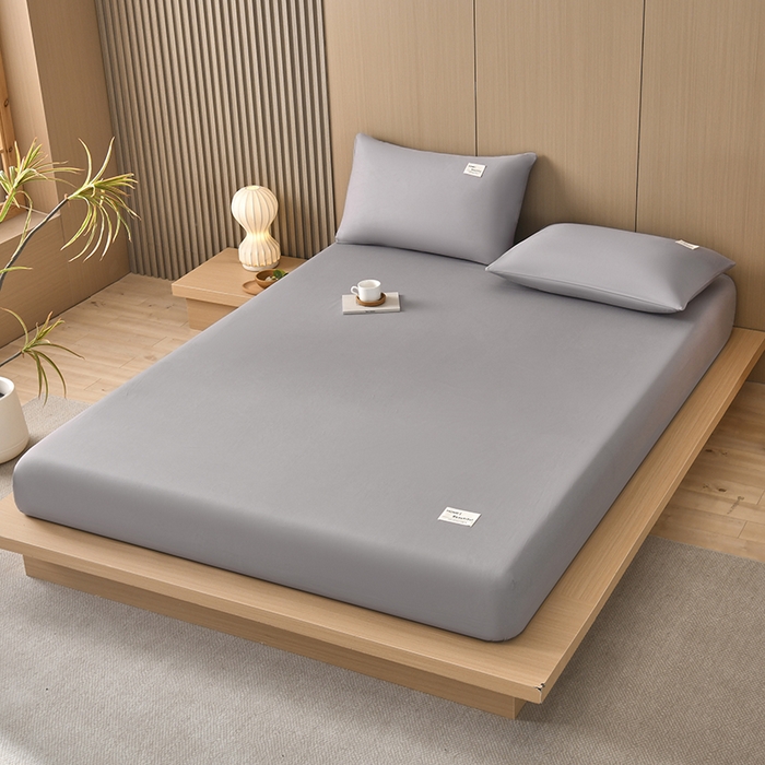 91家纺网 家纺一手货源 找家纺 禧合 2025新品外贸跨境电商亚马逊速卖通40支全棉纯棉单床笠欧美尺寸多多跨境平台TEMU SHEIN 银灰