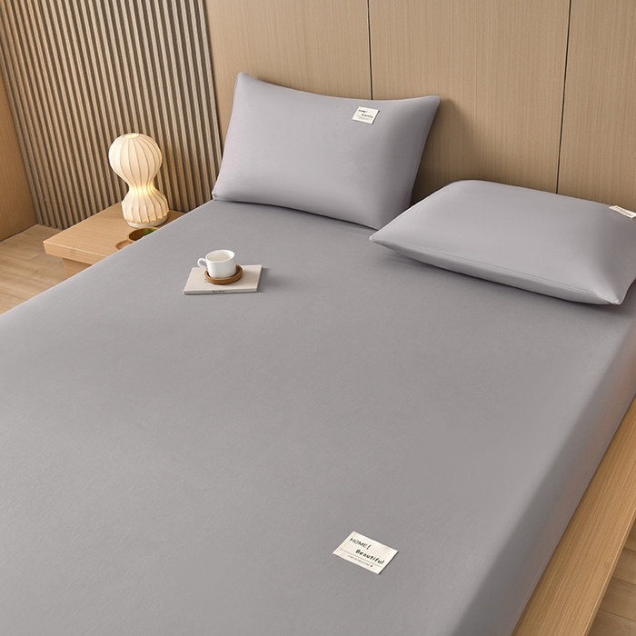 91家纺网 家纺一手货源 找家纺 禧合 2025新品外贸跨境电商亚马逊速卖通40支全棉纯棉单床笠欧美尺寸多多跨境平台TEMU SHEIN 银灰