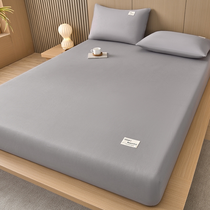 91家纺网 家纺一手货源 找家纺 禧合 2025新品外贸跨境电商亚马逊速卖通40支全棉纯棉单床笠欧美尺寸多多跨境平台TEMU SHEIN 银灰