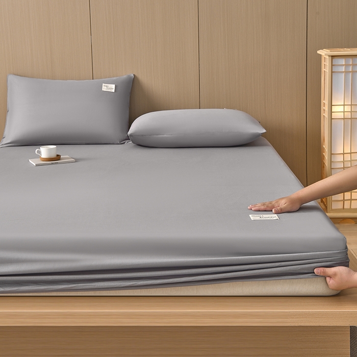 91家纺网 家纺一手货源 找家纺 禧合 2025新品外贸跨境电商亚马逊速卖通40支全棉纯棉单床笠欧美尺寸多多跨境平台TEMU SHEIN 银灰