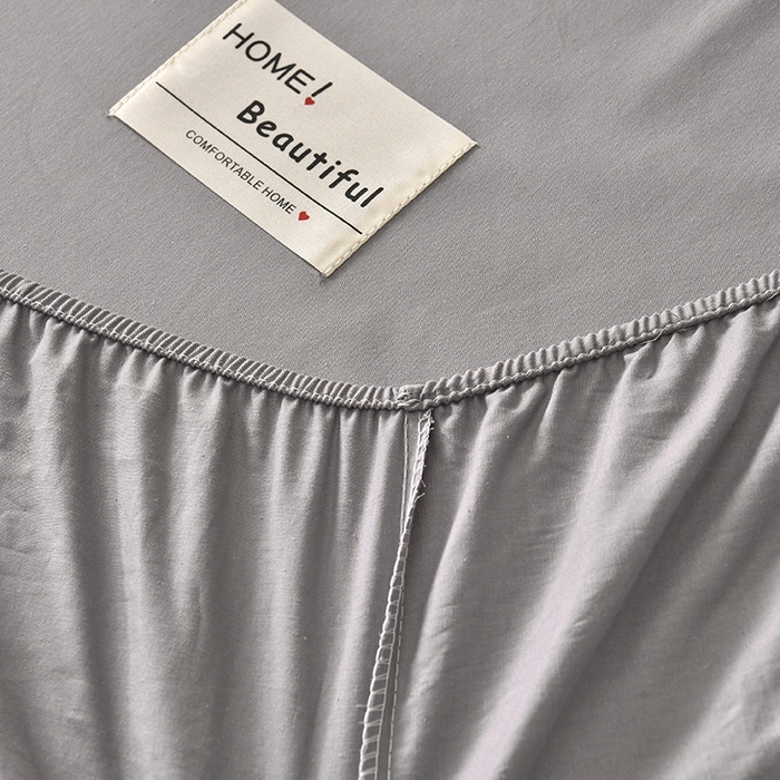 91家纺网 家纺一手货源 找家纺 禧合 2025新品外贸跨境电商亚马逊速卖通40支全棉纯棉单床笠欧美尺寸多多跨境平台TEMU SHEIN 银灰