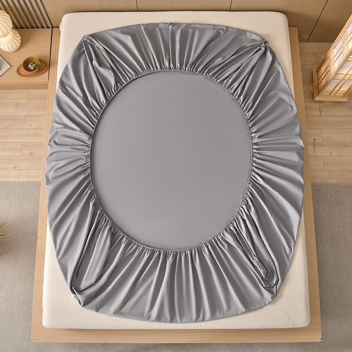 91家纺网 家纺一手货源 找家纺 禧合 2025新品外贸跨境电商亚马逊速卖通40支全棉纯棉单床笠欧美尺寸多多跨境平台TEMU SHEIN 银灰