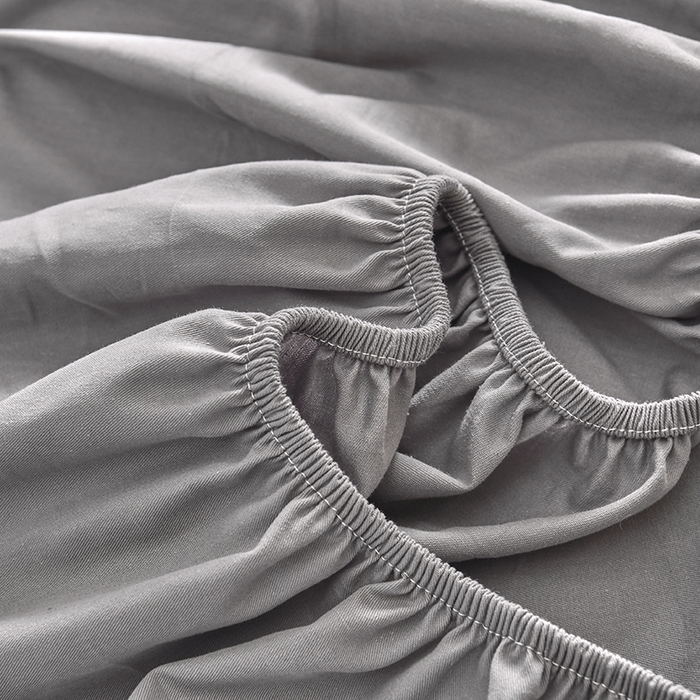 91家纺网 家纺一手货源 找家纺 禧合 2025新品外贸跨境电商亚马逊速卖通40支全棉纯棉单床笠欧美尺寸多多跨境平台TEMU SHEIN 银灰