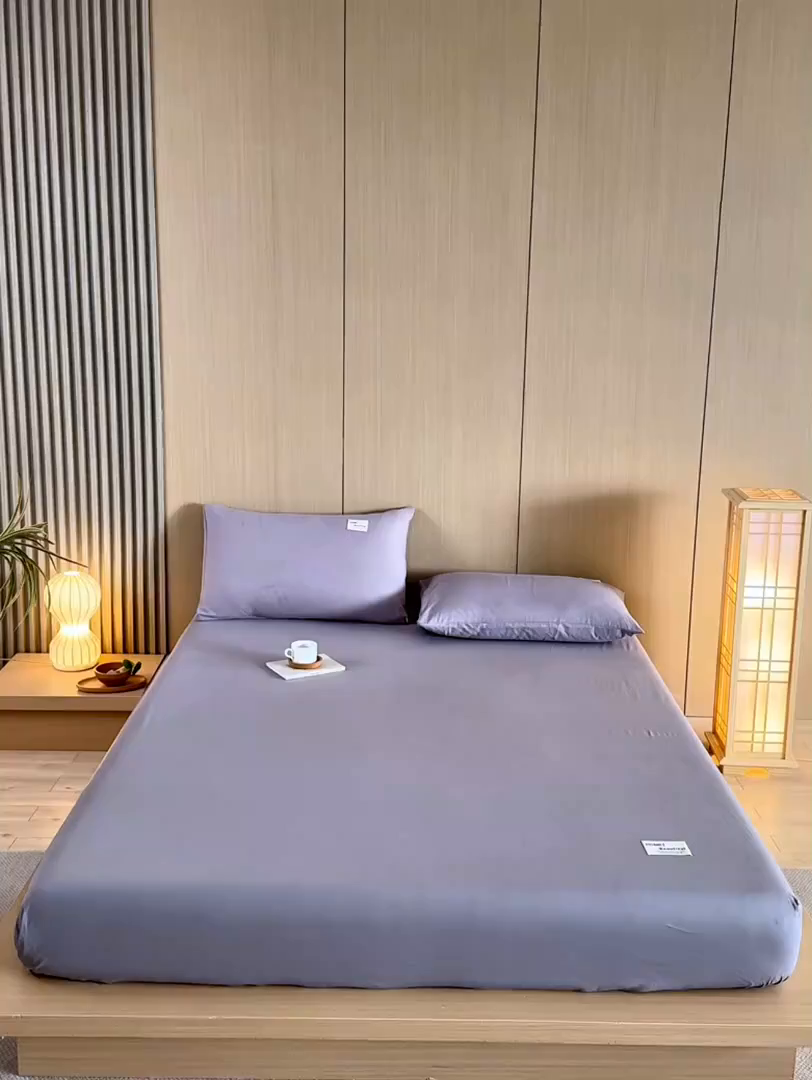 91家纺网 家纺一手货源 找家纺 禧合 2025新品外贸跨境电商亚马逊速卖通40支全棉纯棉单床笠欧美尺寸多多跨境平台TEMU SHEIN 银灰