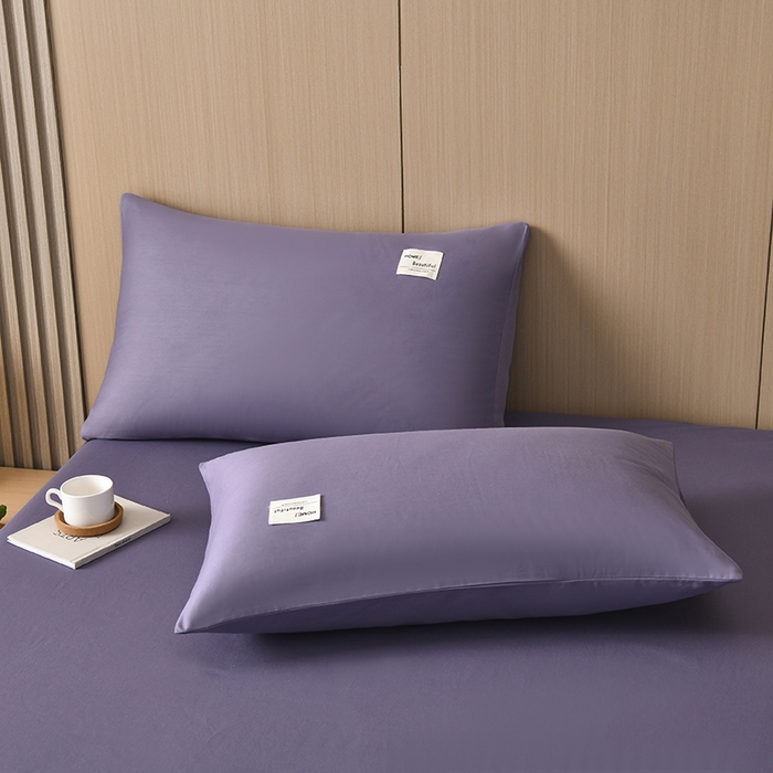 91家纺网 家纺一手货源 找家纺 禧合 2025新品外贸跨境电商亚马逊速卖通40支全棉纯棉单床笠欧美尺寸多多跨境平台TEMU SHEIN 紫色