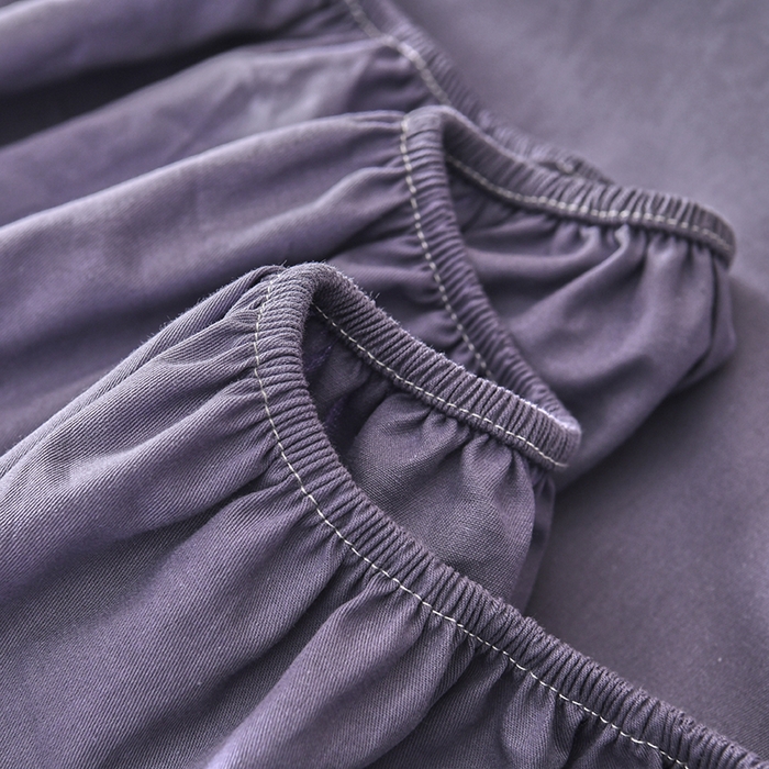 91家纺网 家纺一手货源 找家纺 禧合 2025新品外贸跨境电商亚马逊速卖通40支全棉纯棉单床笠欧美尺寸多多跨境平台TEMU SHEIN 紫色