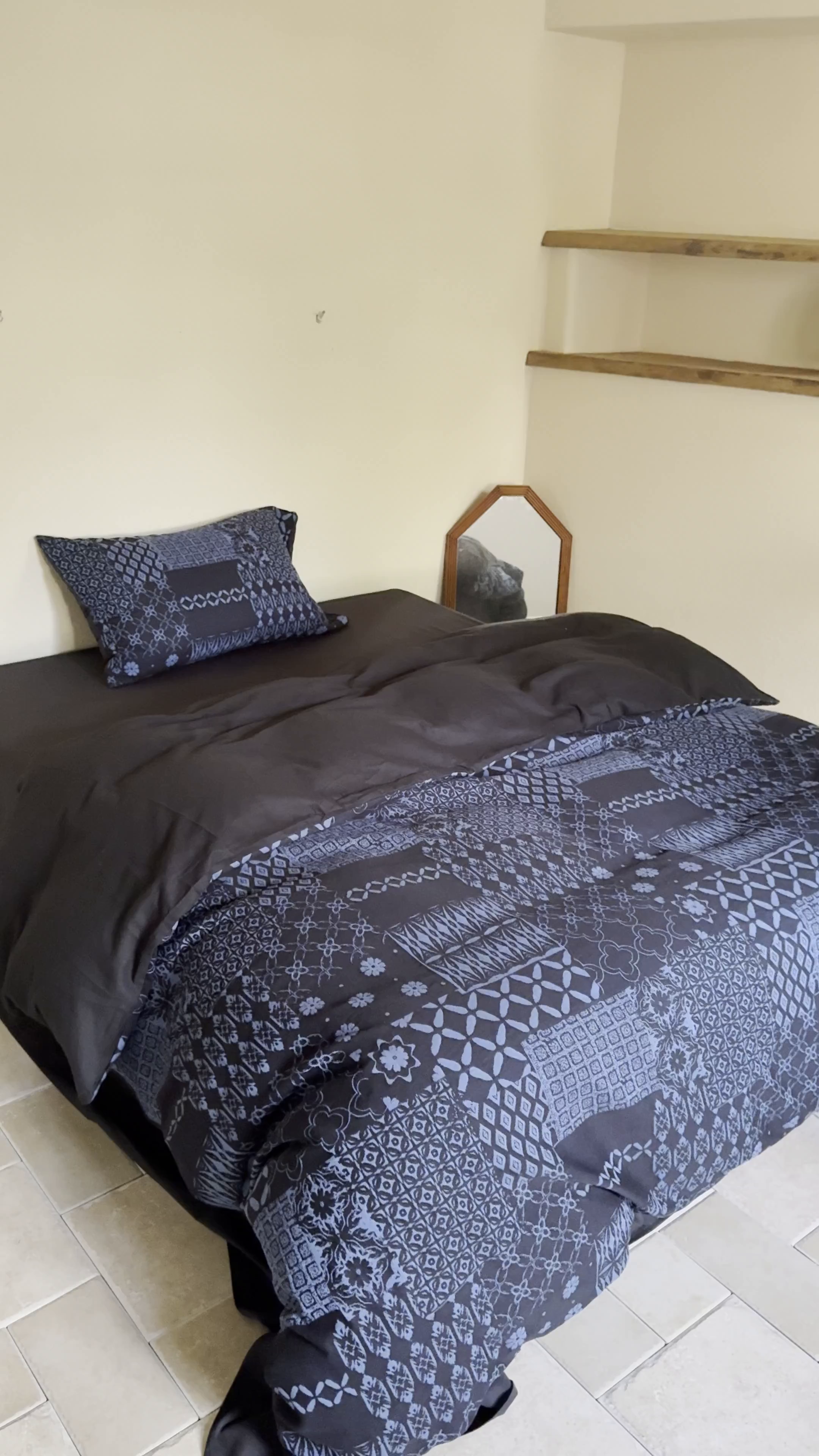 91家纺网 家纺一手货源 找家纺 山舍家居 2025新款全棉色织提花磨毛四件套-霍德华庄园（提供买家秀） 霍德华庄园-蓝