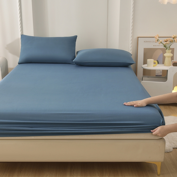 91家纺网 家纺一手货源 找家纺 禧合 2025新品外贸跨境电商亚马逊速卖通亲肤化纤磨毛单床笠欧美尺寸多多跨境平台TEMU SHEIN 孔雀兰