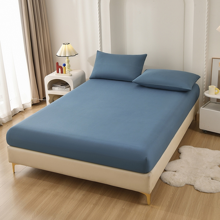 91家纺网 家纺一手货源 找家纺 禧合 2025新品外贸跨境电商亚马逊速卖通亲肤化纤磨毛单床笠欧美尺寸多多跨境平台TEMU SHEIN 孔雀兰