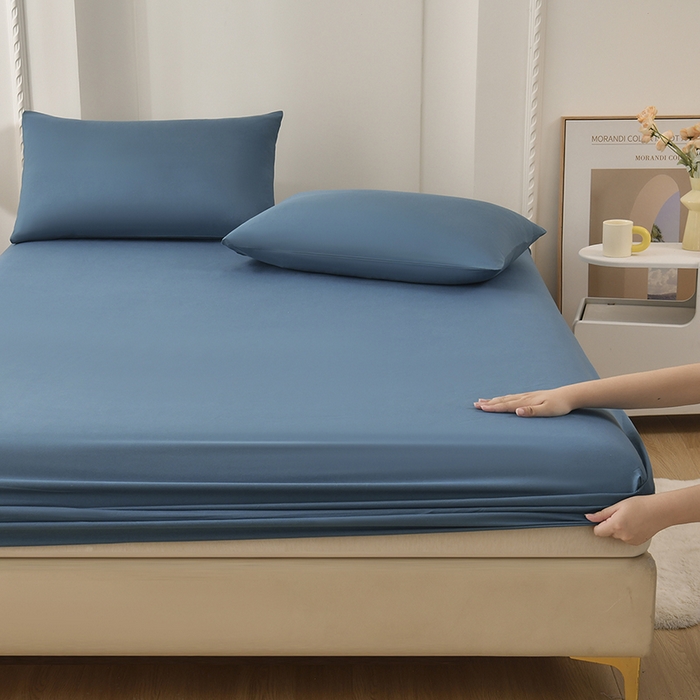 91家纺网 家纺一手货源 找家纺 禧合 2025新品外贸跨境电商亚马逊速卖通亲肤化纤磨毛单床笠欧美尺寸多多跨境平台TEMU SHEIN 孔雀兰