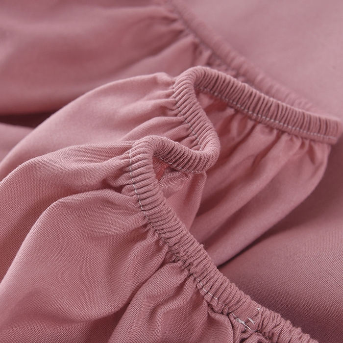 91家纺网 家纺一手货源 找家纺 禧合 2025新品外贸跨境电商亚马逊速卖通亲肤化纤磨毛单床笠欧美尺寸多多跨境平台TEMU SHEIN 玫瑰粉