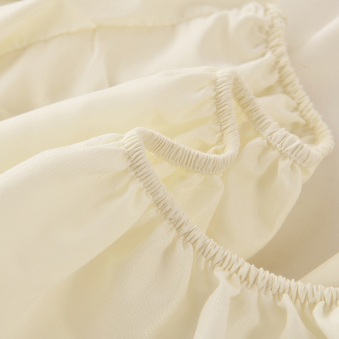 91家纺网 家纺一手货源 找家纺 禧合 2025新品外贸跨境电商亚马逊速卖通亲肤化纤磨毛单床笠欧美尺寸多多跨境平台TEMU SHEIN 奶油白