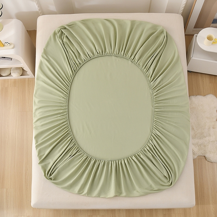 91家纺网 家纺一手货源 找家纺 禧合 2025新品外贸跨境电商亚马逊速卖通亲肤化纤磨毛单床笠欧美尺寸多多跨境平台TEMU SHEIN 牛油果绿