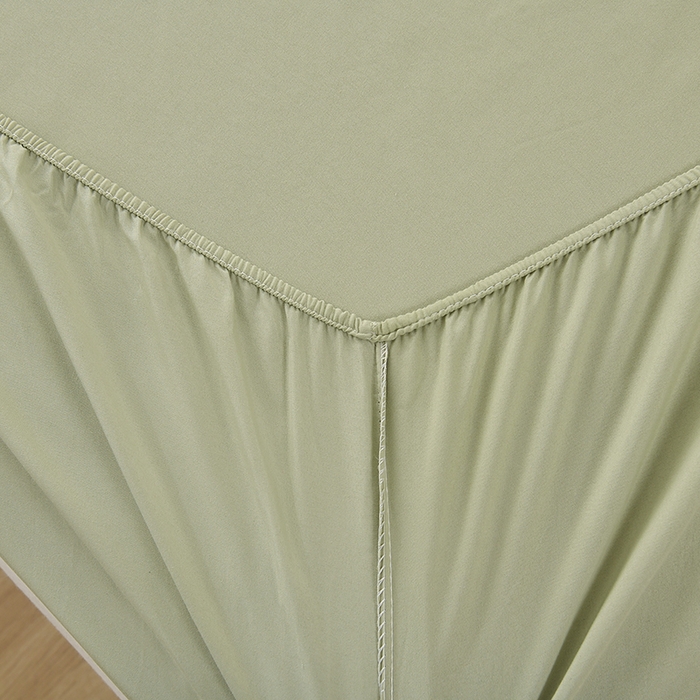 91家纺网 家纺一手货源 找家纺 禧合 2025新品外贸跨境电商亚马逊速卖通亲肤化纤磨毛单床笠欧美尺寸多多跨境平台TEMU SHEIN 牛油果绿