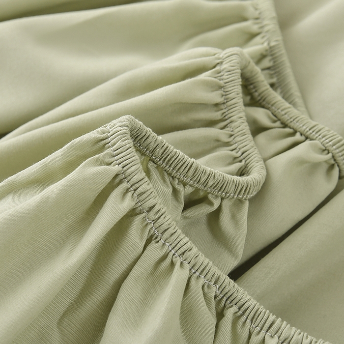 91家纺网 家纺一手货源 找家纺 禧合 2025新品外贸跨境电商亚马逊速卖通亲肤化纤磨毛单床笠欧美尺寸多多跨境平台TEMU SHEIN 牛油果绿