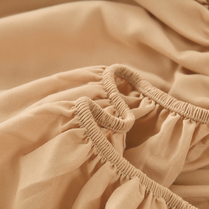 91家纺网 家纺一手货源 找家纺 禧合 2025新品外贸跨境电商亚马逊速卖通亲肤化纤磨毛单床笠欧美尺寸多多跨境平台TEMU SHEIN 暖阳橙