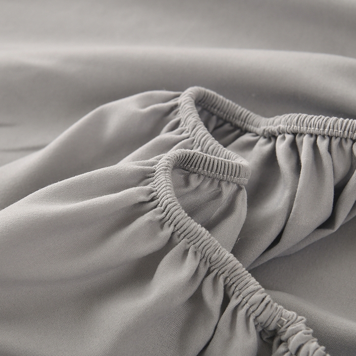 91家纺网 家纺一手货源 找家纺 禧合 2025新品外贸跨境电商亚马逊速卖通亲肤化纤磨毛单床笠欧美尺寸多多跨境平台TEMU SHEIN 浅隐灰