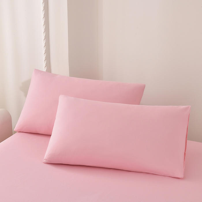 91家纺网 家纺一手货源 找家纺 禧合 2025新品外贸跨境电商亚马逊速卖通亲肤化纤磨毛单床笠欧美尺寸多多跨境平台TEMU SHEIN 桃夭粉