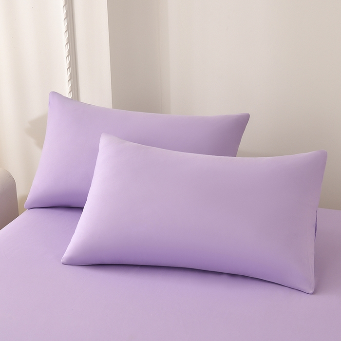 91家纺网 家纺一手货源 找家纺 禧合 2025新品外贸跨境电商亚马逊速卖通亲肤化纤磨毛单床笠欧美尺寸多多跨境平台TEMU SHEIN 鸢尾紫