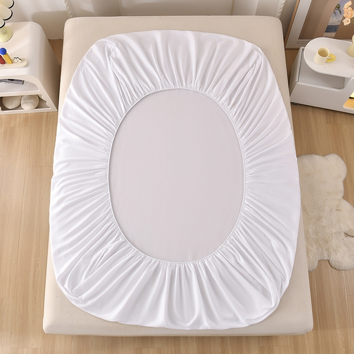 91家纺网 家纺一手货源 找家纺 禧合 2025新品外贸跨境电商亚马逊速卖通亲肤化纤磨毛单床笠欧美尺寸多多跨境平台TEMU SHEIN 云朵白