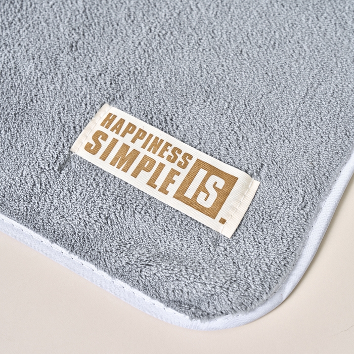 91家纺网 家纺一手货源 找家纺 棠薇家纺 2025新款强吸水超细纤维毛巾面巾擦手巾速干毛巾赠品毛巾 毛巾布标-灰 74x34cm/条