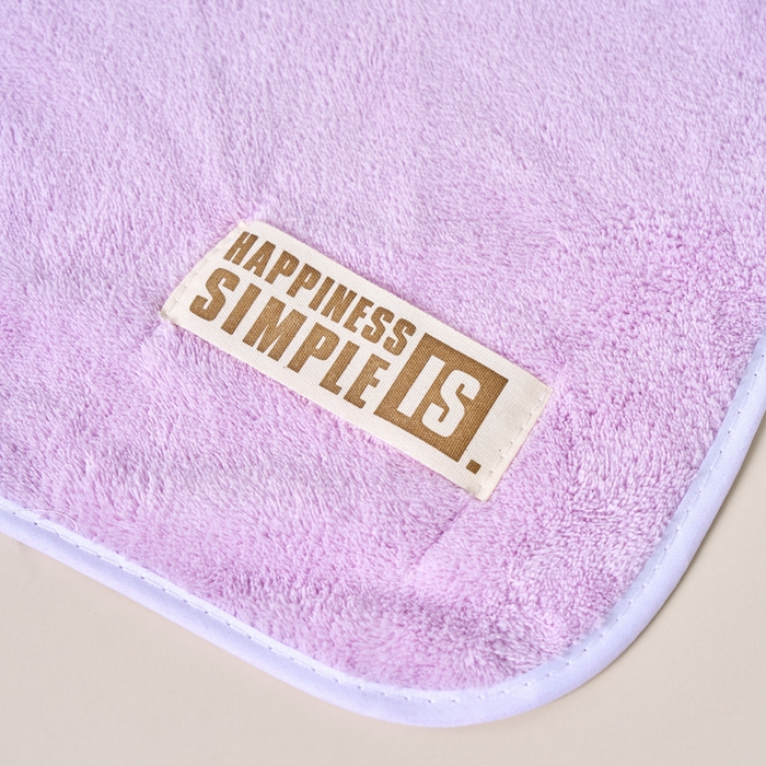 91家纺网 家纺一手货源 找家纺 棠薇家纺 2025新款强吸水超细纤维毛巾面巾擦手巾速干毛巾赠品毛巾 毛巾布标-紫 74x34cm/条