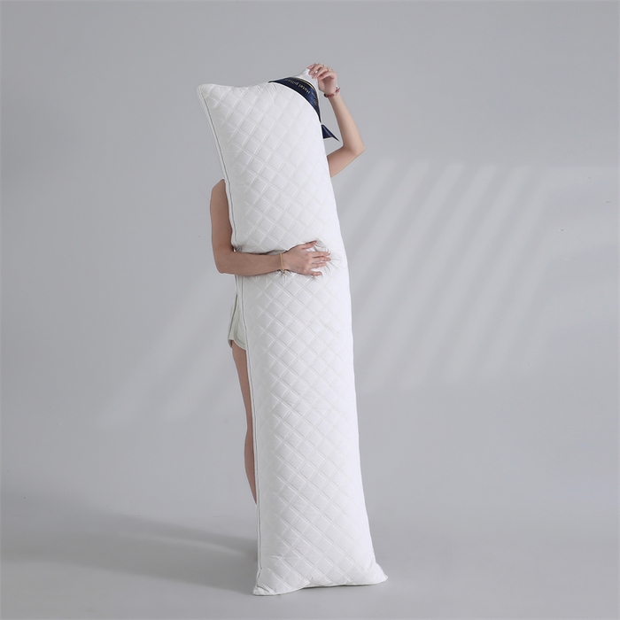 91家纺网 家纺一手货源 找家纺 （总）织布人 2025新款枕芯立体菱形三线格长枕双人枕芯酒店情侣枕家用亲子枕头