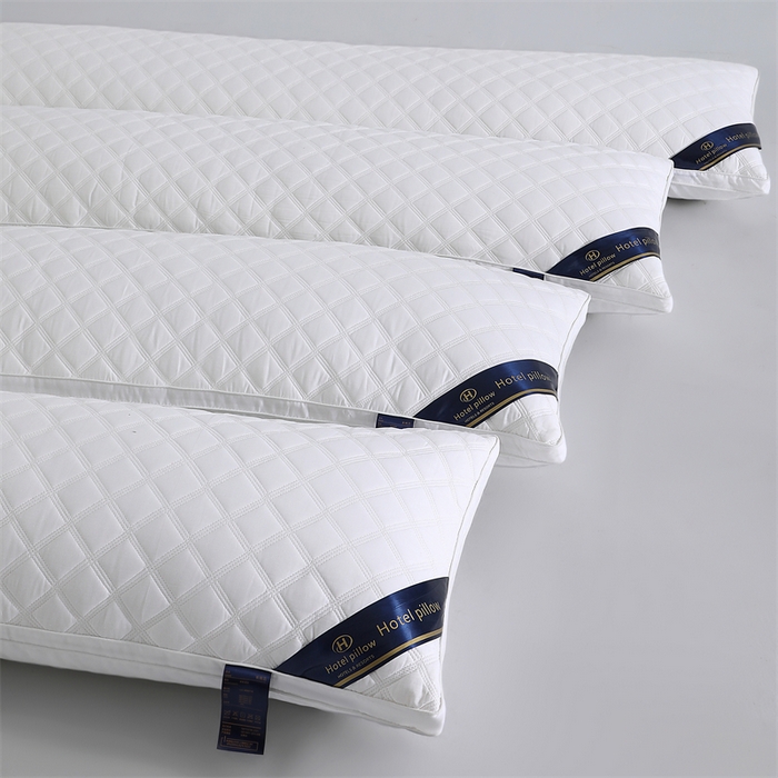 91家纺网 家纺一手货源 找家纺 （总）织布人 2025新款枕芯立体菱形三线格长枕双人枕芯酒店情侣枕家用亲子枕头