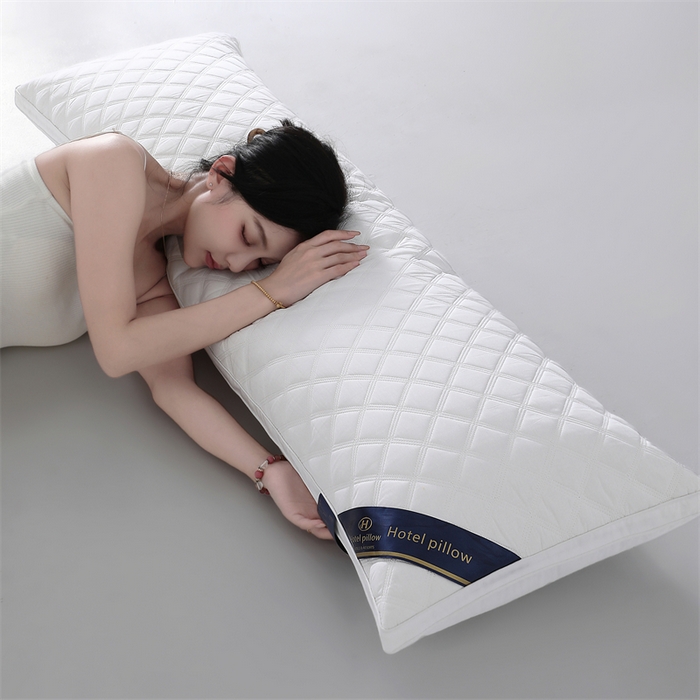 91家纺网 家纺一手货源 找家纺 （总）织布人 2025新款枕芯立体菱形三线格长枕双人枕芯酒店情侣枕家用亲子枕头