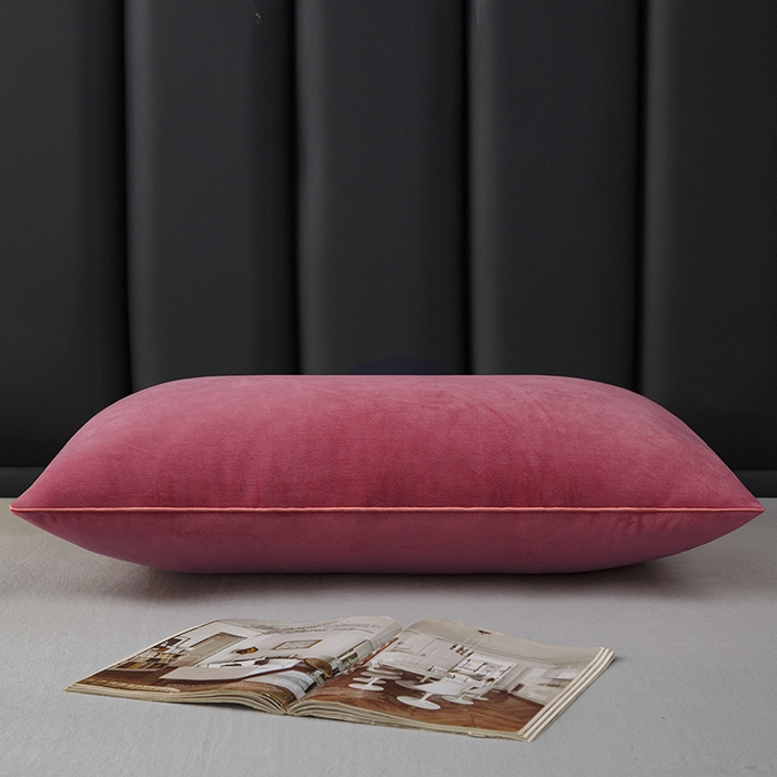 91家纺网 家纺一手货源 找家纺 织布人 2025新款枕芯秋冬季宝宝绒枕芯成人家用护颈助眠枕头学生宿舍枕芯 宝宝绒舒颈枕-豆沙