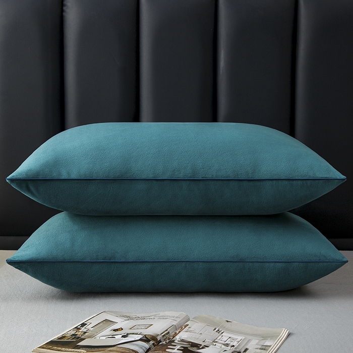 91家纺网 家纺一手货源 找家纺 织布人 2025新款枕芯秋冬季宝宝绒枕芯成人家用护颈助眠枕头学生宿舍枕芯 宝宝绒舒颈枕-宝兰