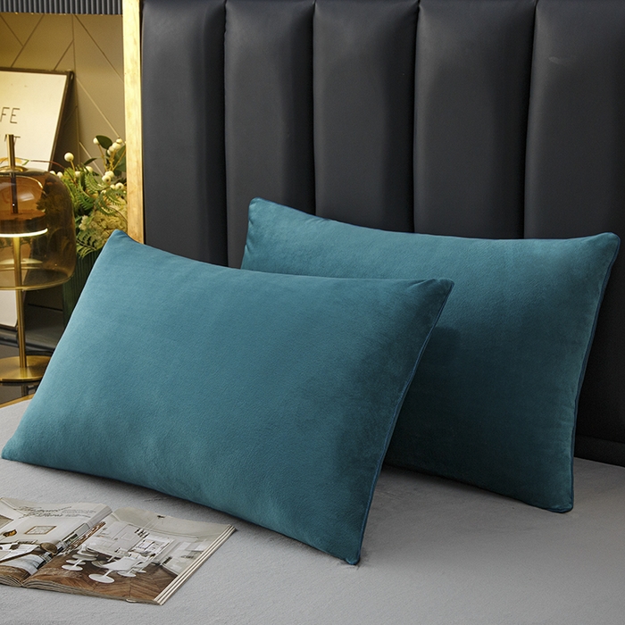 91家纺网 家纺一手货源 找家纺 织布人 2025新款枕芯秋冬季宝宝绒枕芯成人家用护颈助眠枕头学生宿舍枕芯 宝宝绒舒颈枕-宝兰