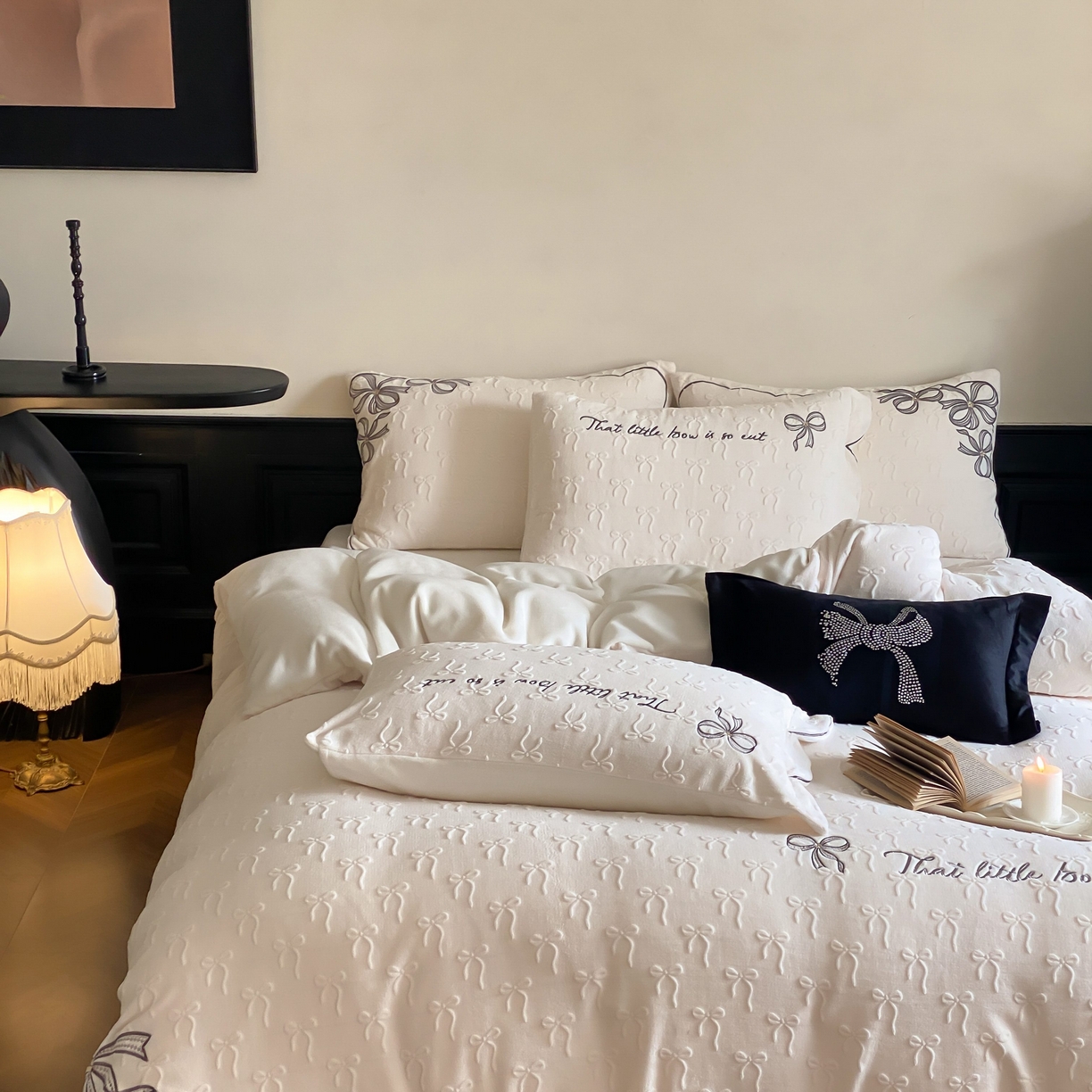 91家纺网 家纺一手货源 找家纺 （总）星野 2025新款A版高克重雕花绒B版高克重牛奶绒四件套小公主-莉莉丝