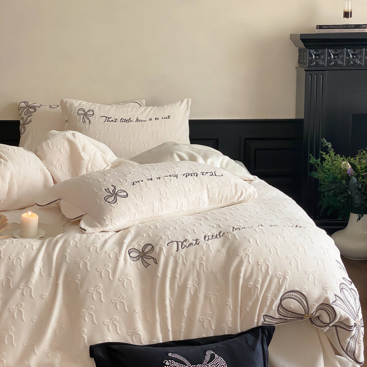 91家纺网 家纺一手货源 找家纺 （总）星野 2025新款A版高克重雕花绒B版高克重牛奶绒四件套小公主-莉莉丝