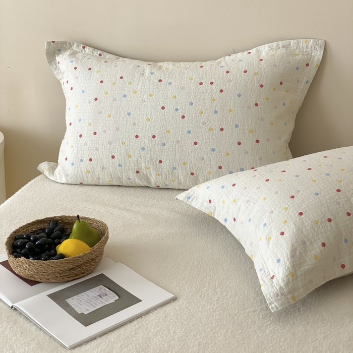 91家纺网 家纺一手货源 找家纺 （总）麻依 2025新款安心棉枕套四层纱布枕套