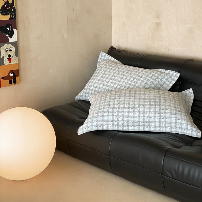 91家纺网 家纺一手货源 找家纺 麻依 2025新款安心棉枕套四层纱布枕套 伊慕