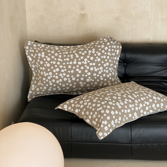 91家纺网 家纺一手货源 找家纺 麻依 2025新款安心棉枕套四层纱布枕套 梅屿-驼