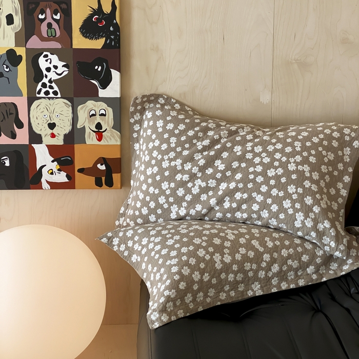 91家纺网 家纺一手货源 找家纺 麻依 2025新款安心棉枕套四层纱布枕套 梅屿-驼