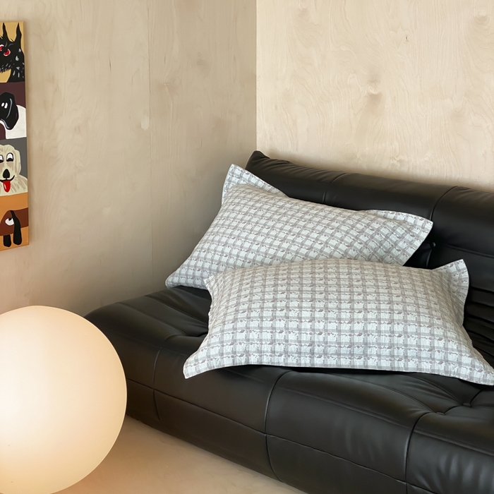 91家纺网 家纺一手货源 找家纺 麻依 2025新款安心棉枕套四层纱布枕套 伊慕