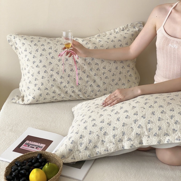 91家纺网 家纺一手货源 找家纺 麻依 2025新款安心棉枕套四层纱布枕套 兰溪