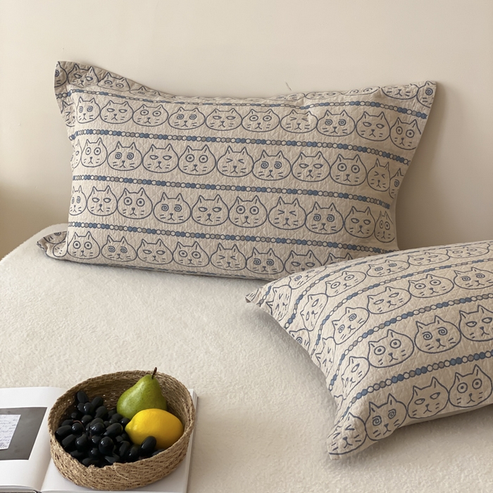 91家纺网 家纺一手货源 找家纺 （总）麻依 2025新款安心棉枕套四层纱布枕套