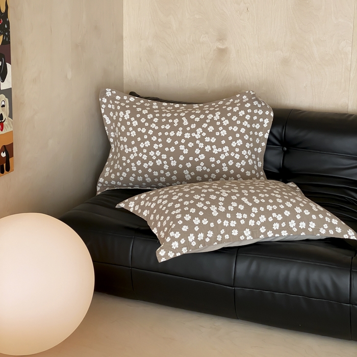 91家纺网 家纺一手货源 找家纺 麻依 2025新款安心棉枕套四层纱布枕套 梅屿-驼