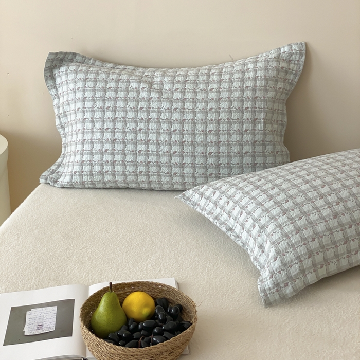 麻依 2025新款安心棉枕套四层纱布枕套 伊慕