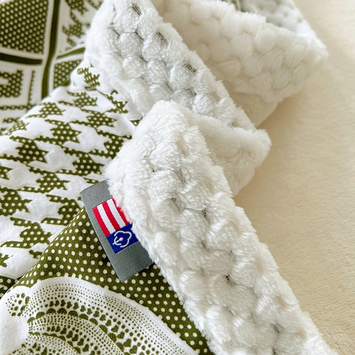 91家纺网 家纺一手货源 找家纺 yyds网供 2025新款棉加绒四件套多功能盖毯被套牛奶绒四件套床单款-南瓜 绿野南瓜