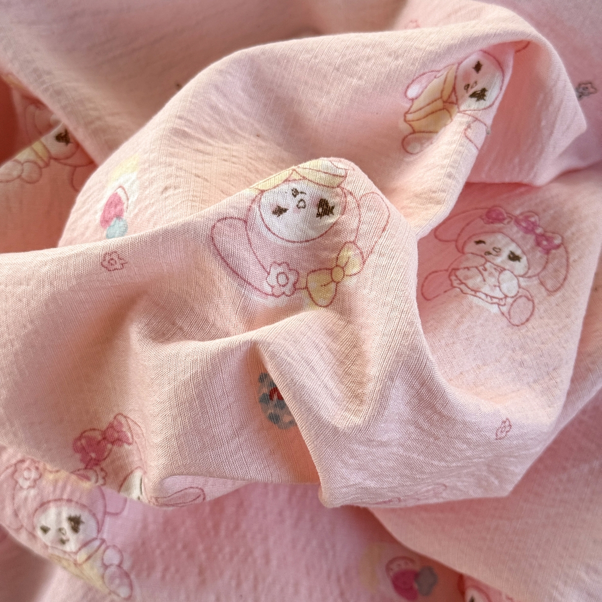 91家纺网 家纺一手货源 找家纺 多品家纺 2025新款云感双层纱高克重牛奶绒四件套 珍妮公主