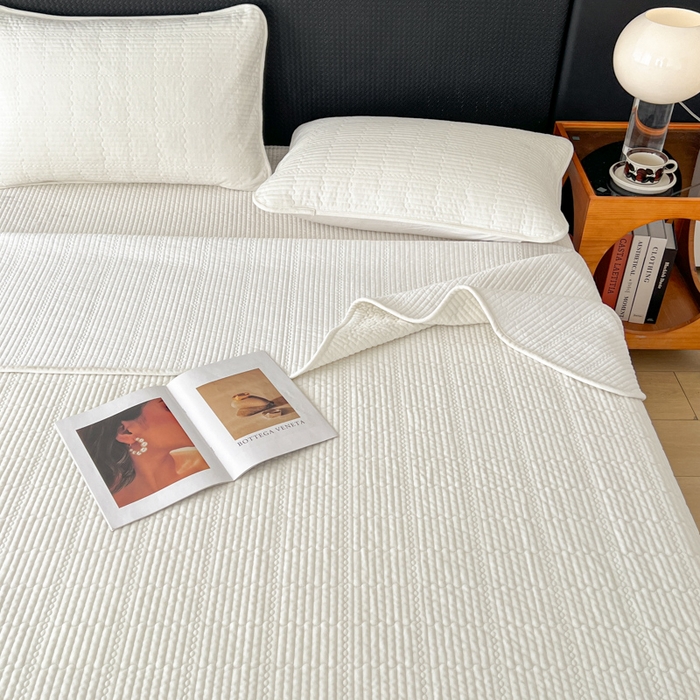 91家纺网 家纺一手货源 找家纺 （总）沐纯家居 2025新款婴儿绒天丝水洗床盖三件套-赫拉