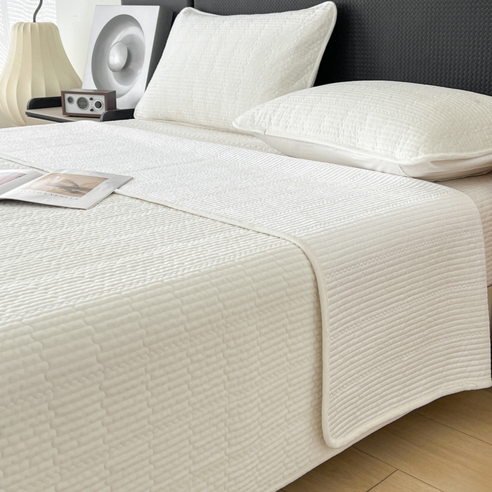 91家纺网 家纺一手货源 找家纺 （总）沐纯家居 2025新款婴儿绒天丝水洗床盖三件套-赫拉